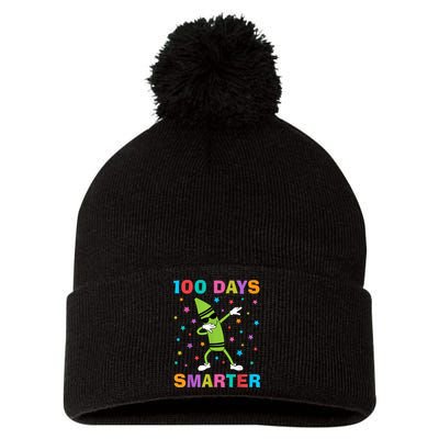 100 Days Smarter 100th Day of School Dabbing Crayon Pom Pom 12in Knit Beanie