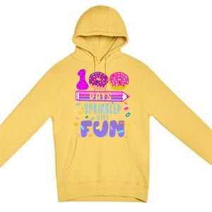 100 Days Sprinkled With Fun Donut 100th Day Of School Gift Premium Pullover Hoodie