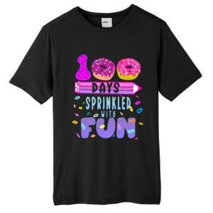 100 Days Sprinkled With Fun Donut 100th Day Of School Gift Tall Fusion ChromaSoft Performance T-Shirt