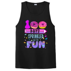 100 Days Sprinkled With Fun Donut 100th Day Of School Gift PosiCharge Competitor Tank