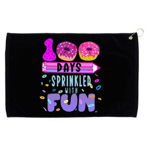 100 Days Sprinkled With Fun Donut 100th Day Of School Gift Grommeted Golf Towel