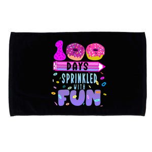 100 Days Sprinkled With Fun Donut 100th Day Of School Gift Microfiber Hand Towel