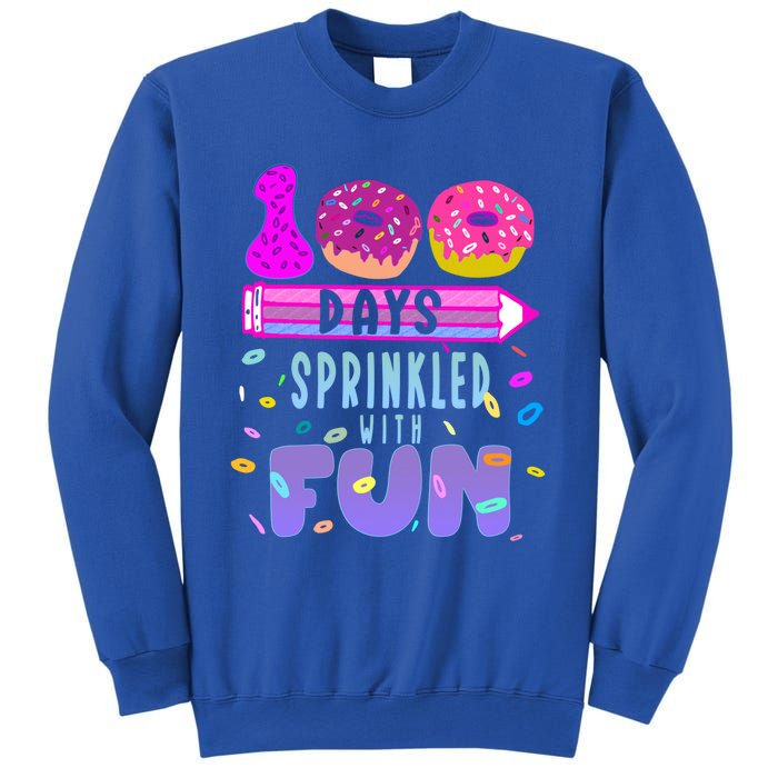 100 Days Sprinkled With Fun Donut 100th Day Of School Gift Sweatshirt