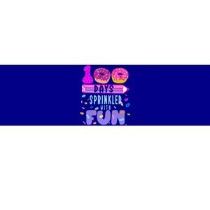 100 Days Sprinkled With Fun Donut 100th Day Of School Gift Bumper Sticker