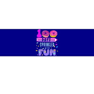 100 Days Sprinkled With Fun Donut 100th Day Of School Gift Bumper Sticker