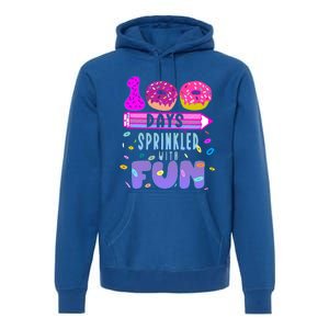 100 Days Sprinkled With Fun Donut 100th Day Of School Gift Premium Hoodie