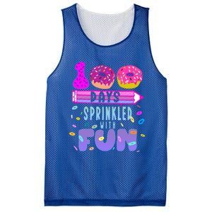 100 Days Sprinkled With Fun Donut 100th Day Of School Gift Mesh Reversible Basketball Jersey Tank