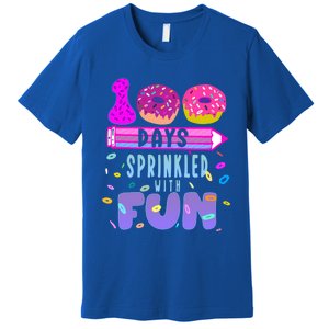 100 Days Sprinkled With Fun Donut 100th Day Of School Gift Premium T-Shirt