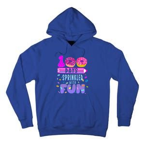 100 Days Sprinkled With Fun Donut 100th Day Of School Gift Tall Hoodie