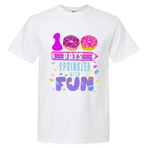 100 Days Sprinkled With Fun Donut 100th Day Of School Gift Garment-Dyed Heavyweight T-Shirt