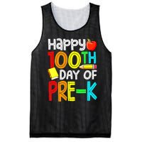 100 Days Smarter Pre K Happy 100th Day Of School Pre K  Mesh Reversible Basketball Jersey Tank