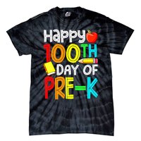 100 Days Smarter Pre K Happy 100th Day Of School Pre K  Tie-Dye T-Shirt