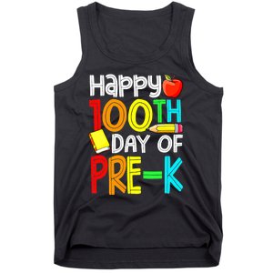 100 Days Smarter Pre K Happy 100th Day Of School Pre K  Tank Top