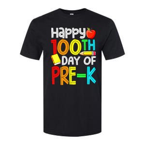 100 Days Smarter Pre K Happy 100th Day Of School Pre K  Softstyle CVC T-Shirt