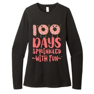 100 Days Sprinkled With Fun Donut 100th Day Of School Gift Womens CVC Long Sleeve Shirt