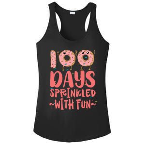 100 Days Sprinkled With Fun Donut 100th Day Of School Gift Ladies PosiCharge Competitor Racerback Tank