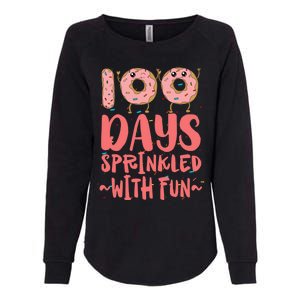 100 Days Sprinkled With Fun Donut 100th Day Of School Gift Womens California Wash Sweatshirt