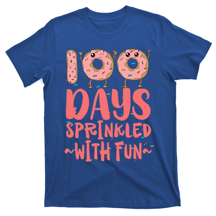 100 Days Sprinkled With Fun Donut 100th Day Of School Gift T-Shirt