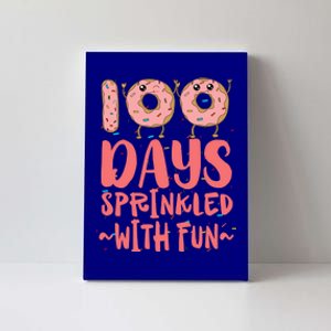 100 Days Sprinkled With Fun Donut 100th Day Of School Gift Canvas