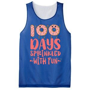 100 Days Sprinkled With Fun Donut 100th Day Of School Gift Mesh Reversible Basketball Jersey Tank