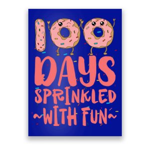 100 Days Sprinkled With Fun Donut 100th Day Of School Gift Poster