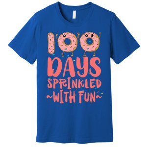 100 Days Sprinkled With Fun Donut 100th Day Of School Gift Premium T-Shirt