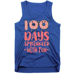 100 Days Sprinkled With Fun Donut 100th Day Of School Gift Tank Top