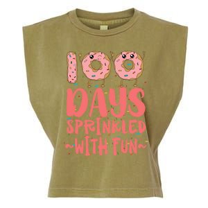 100 Days Sprinkled With Fun Donut 100th Day Of School Gift Garment-Dyed Women's Muscle Tee