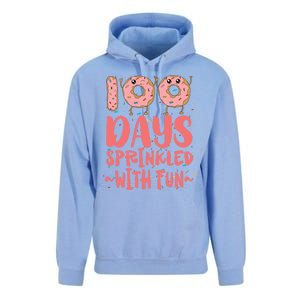 100 Days Sprinkled With Fun Donut 100th Day Of School Gift Unisex Surf Hoodie