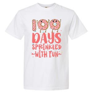 100 Days Sprinkled With Fun Donut 100th Day Of School Gift Garment-Dyed Heavyweight T-Shirt