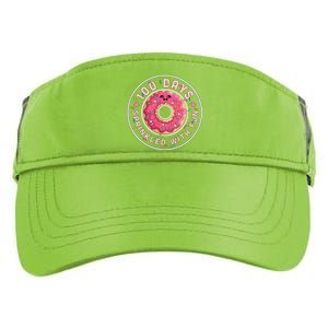 100 Days Sprinkled With Fun Donut 100th Day Of School Meaningful Gift Adult Drive Performance Visor