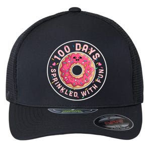 100 Days Sprinkled With Fun Donut 100th Day Of School Meaningful Gift Flexfit Unipanel Trucker Cap