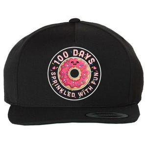 100 Days Sprinkled With Fun Donut 100th Day Of School Meaningful Gift Wool Snapback Cap