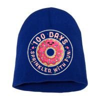 100 Days Sprinkled With Fun Donut 100th Day Of School Meaningful Gift Short Acrylic Beanie