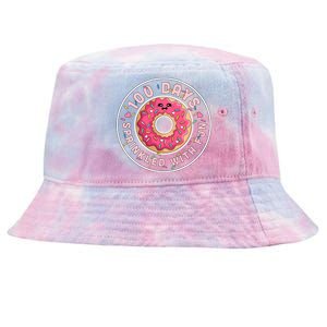 100 Days Sprinkled With Fun Donut 100th Day Of School Meaningful Gift Tie-Dyed Bucket Hat