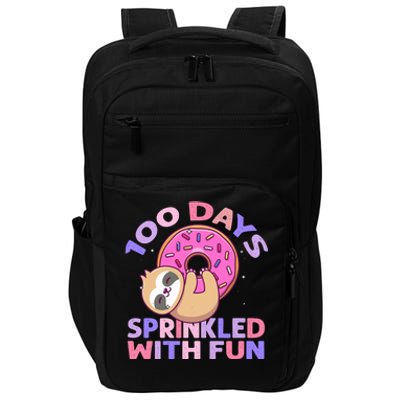 100 Days Sprinkled With Fun Donut Great Gift Impact Tech Backpack