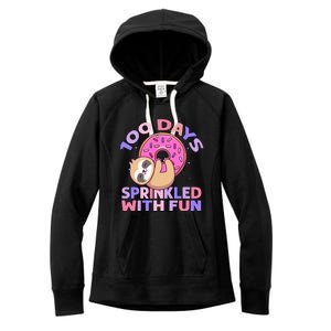 100 Days Sprinkled With Fun Donut Great Gift Women's Fleece Hoodie