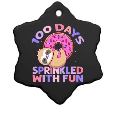 100 Days Sprinkled With Fun Donut Great Gift Ceramic Star Ornament