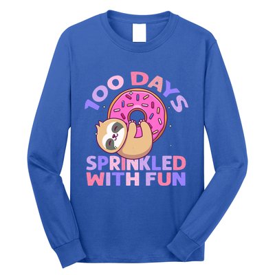 100 Days Sprinkled With Fun Donut Great Gift Long Sleeve Shirt