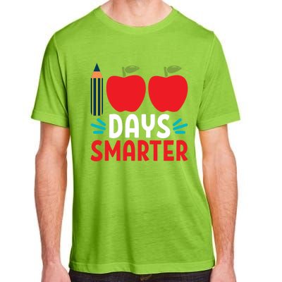 100 Days Smarter 100th Day Of School Gift Adult ChromaSoft Performance T-Shirt