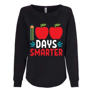 100 Days Smarter 100th Day Of School Gift Womens California Wash Sweatshirt