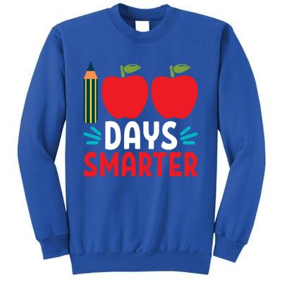 100 Days Smarter 100th Day Of School Gift Sweatshirt