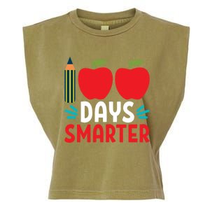 100 Days Smarter 100th Day Of School Gift Garment-Dyed Women's Muscle Tee