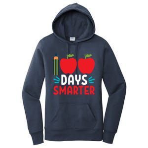 100 Days Smarter 100th Day Of School Gift Women's Pullover Hoodie