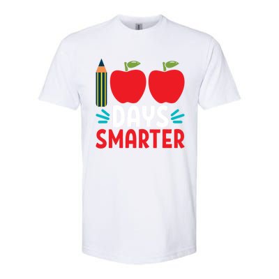 100 Days Smarter 100th Day Of School Gift Softstyle CVC T-Shirt