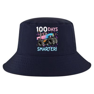 100 Days Smarter Monster Truck 100th Day Of School Girl Cool Comfort Performance Bucket Hat