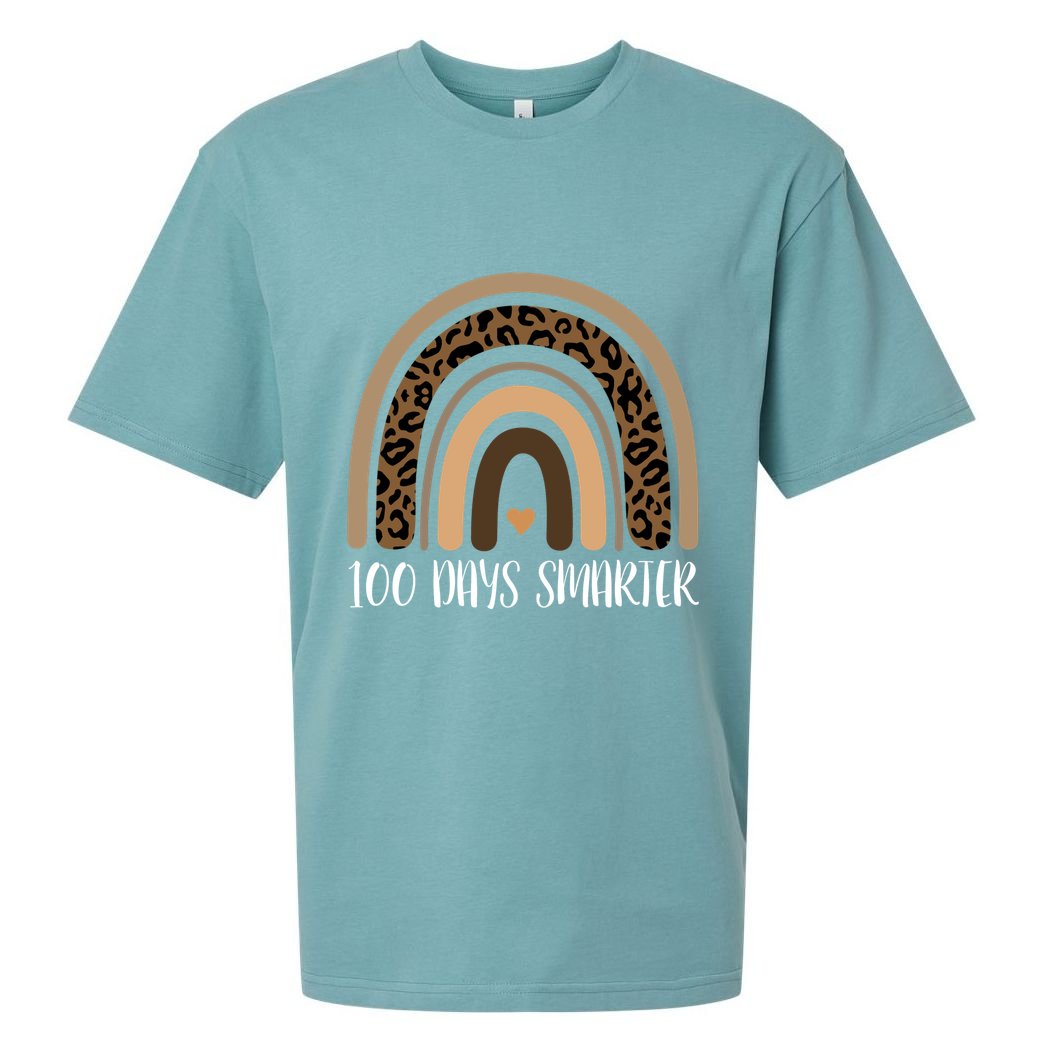 100 Days Smarter 100th Day Of School Sueded Cloud Jersey T-Shirt