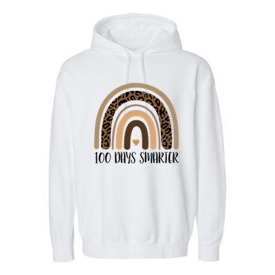 100 Days Smarter 100th Day Of School Garment-Dyed Fleece Hoodie