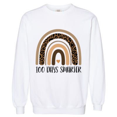 100 Days Smarter 100th Day Of School Garment-Dyed Sweatshirt