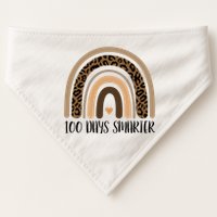 100 Days Smarter 100th Day Of School USA-Made Doggie Bandana